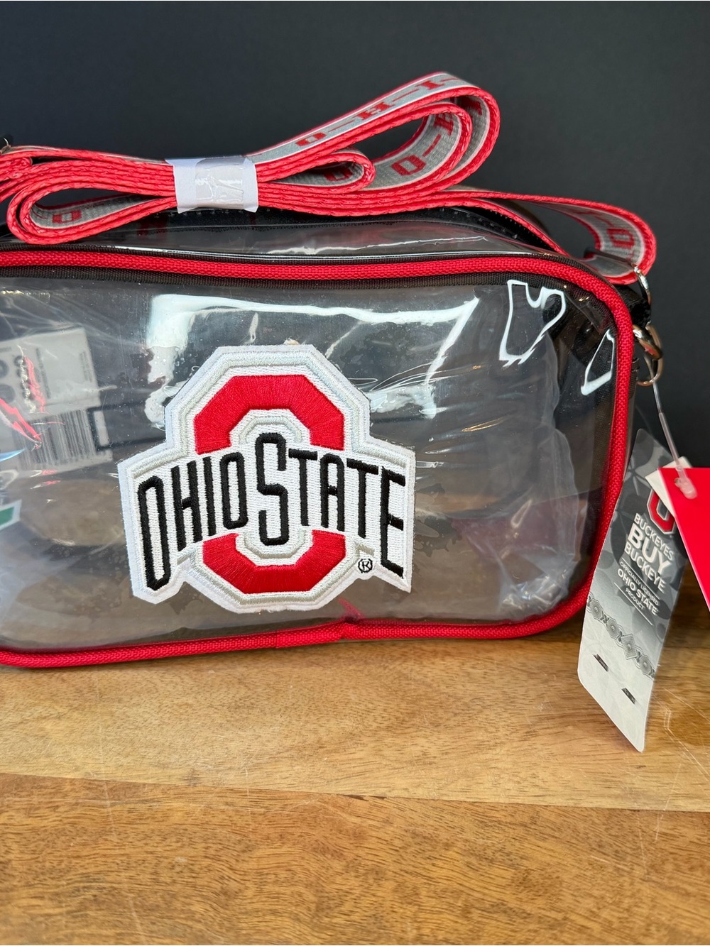 Clear Stadium Game Day Approved Crossbody Bag Ohio NWT
